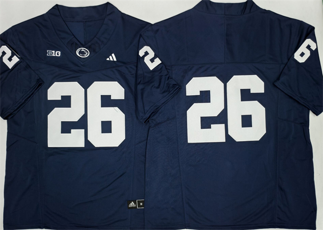 Men's Navy Penn State Nittany Lions #26 Saquon Barkley No Name F.U.S.E. Stitched Jersey